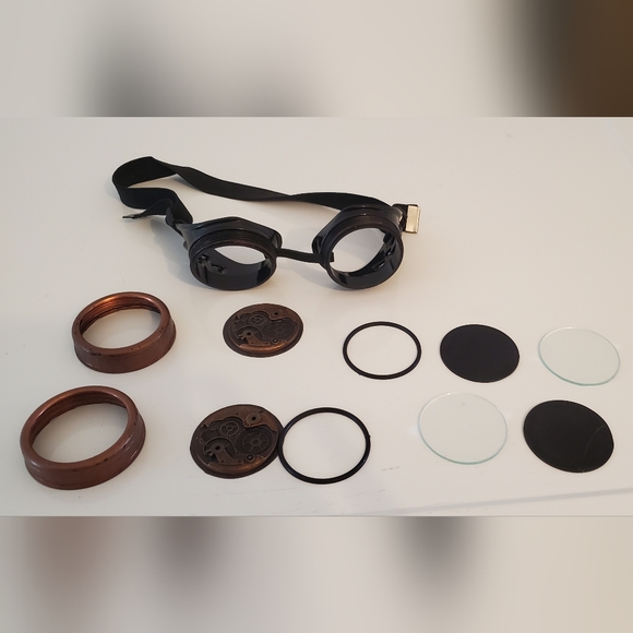 Steampunk Rust Color Goggles - Picture 6 of 9